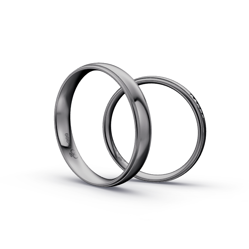 Miniaturbild: Trauringe TL8447 - Tantal (Poliert) | 999er Tantal Ring