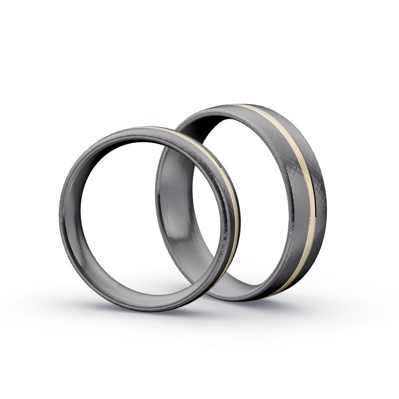 Miniaturbild: Trauringe TL2169 - Tantal/Chamois