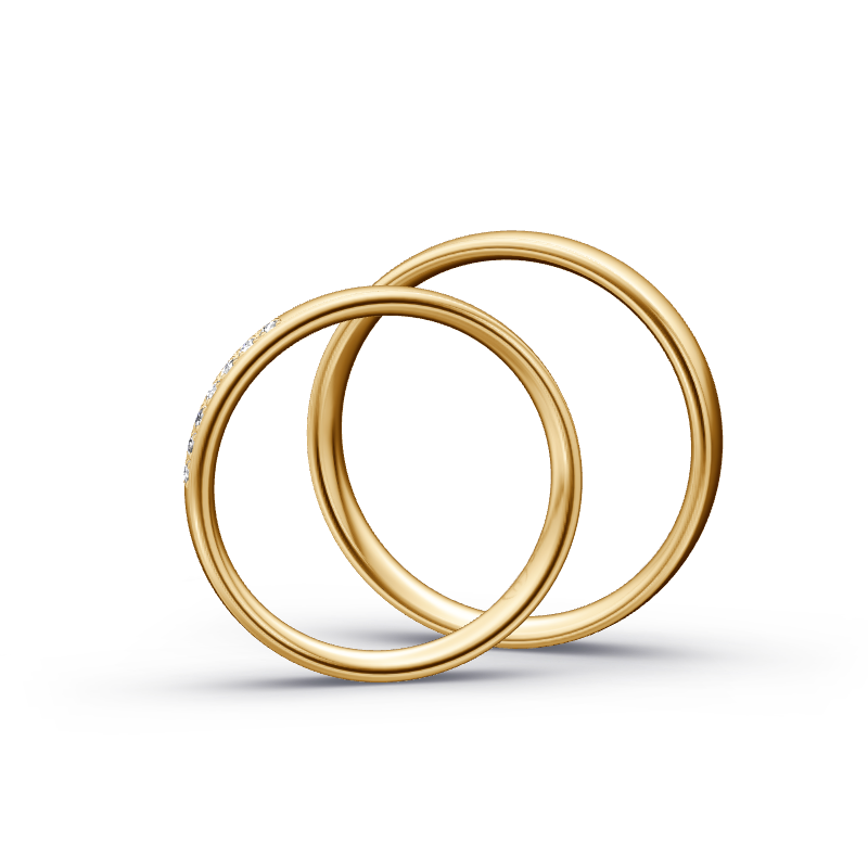 Miniaturbild: Trauringe TL9429 - Sattgelb-Gold
