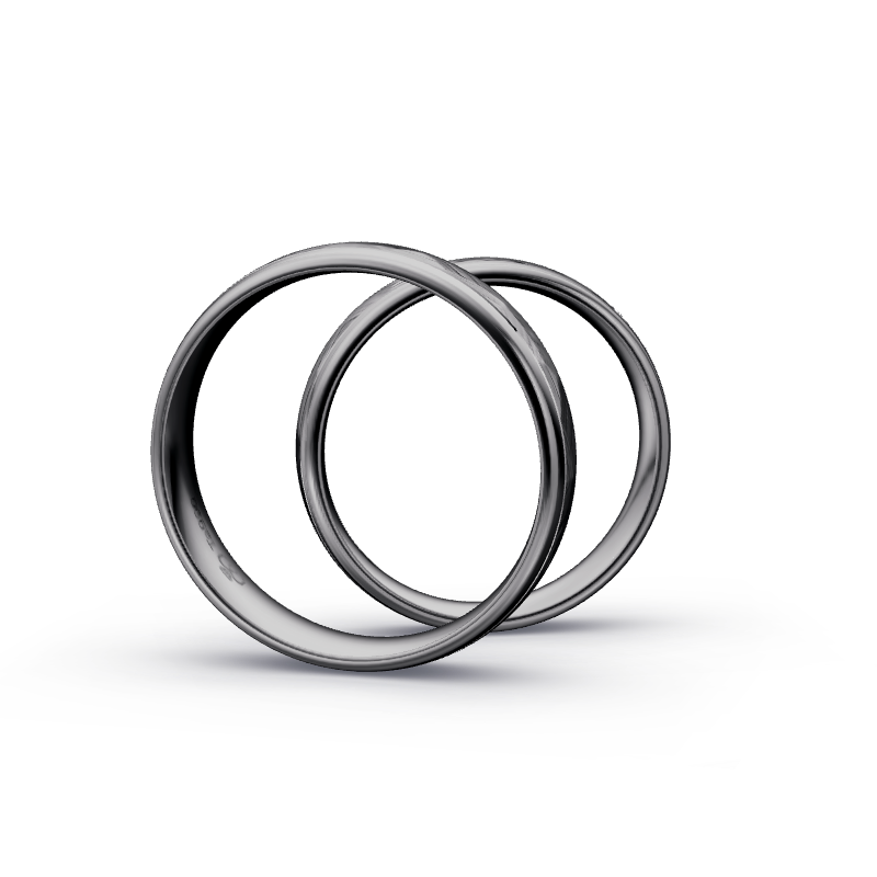 Miniaturbild: Trauringe TL5228 - Tantal (Poliert / Fels) | 999er Tantal Ring