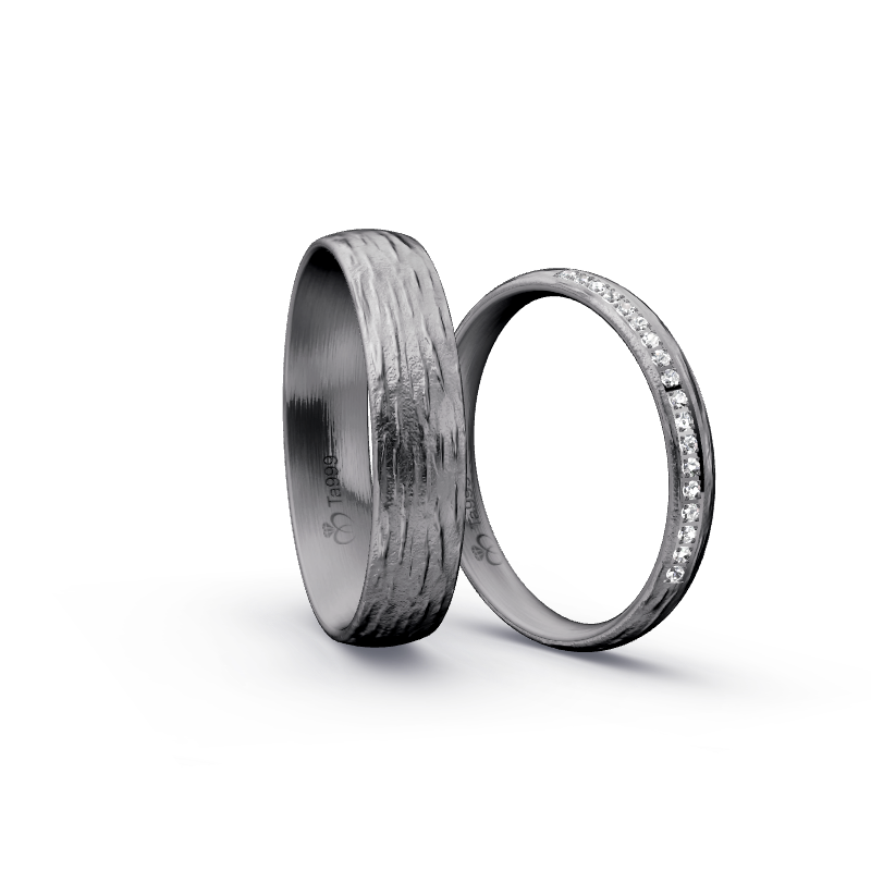 Miniaturbild: Trauringe TL3123 - Tantal (Wasserfall) | 999er Tantal Ring