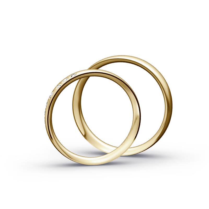 Miniaturbild: Trauringe TL9422 - Gelbgold (Poliert) | Eheringe aus Gold