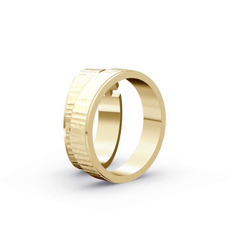 Miniaturbild: Trauringe TL5669 - Gelbgold (Relief) | Eheringe aus Gold