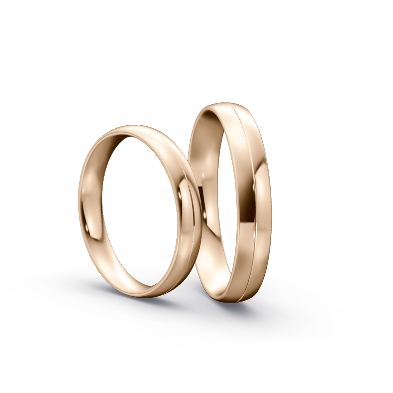 Miniaturbild: Trauringe TL9709 - Roségold (Poliert) | Eheringe aus Gold