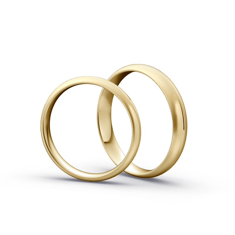 Miniaturbild: Trauringe TL9345 - Gelbgold (Sandmatt fein) | Eheringe aus Gold