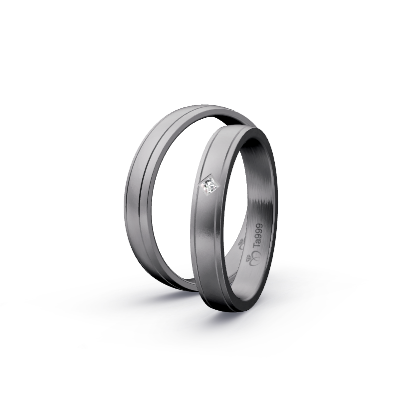 Miniaturbild: Trauringe TL8956 - Tantal (Sandmatt fein) | 999er Tantal Ring