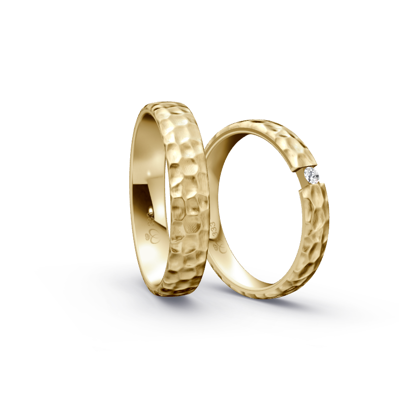 Miniaturbild: Trauringe TL3990 - Gelbgold (Kies) | Eheringe aus Gold