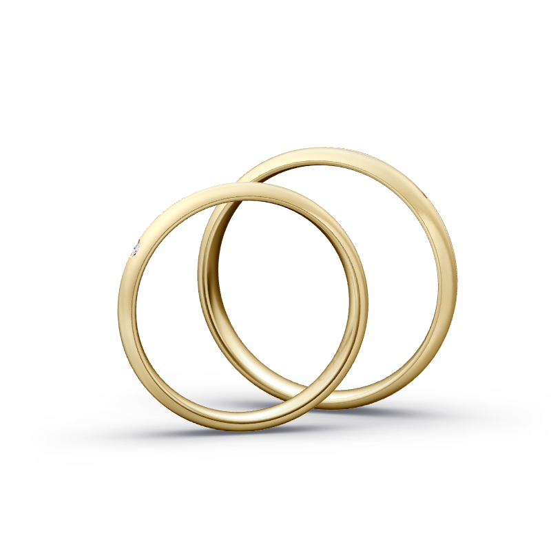 Miniaturbild: Trauringe TL9345 - Gelbgold (Sandmatt fein) | Eheringe aus Gold