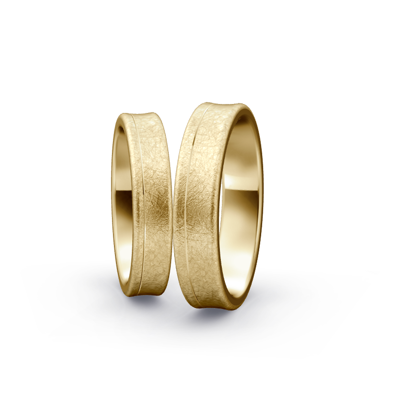 Miniaturbild: Trauringe TL9031 - Gelbgold (Eismatt) | Eheringe aus Gold