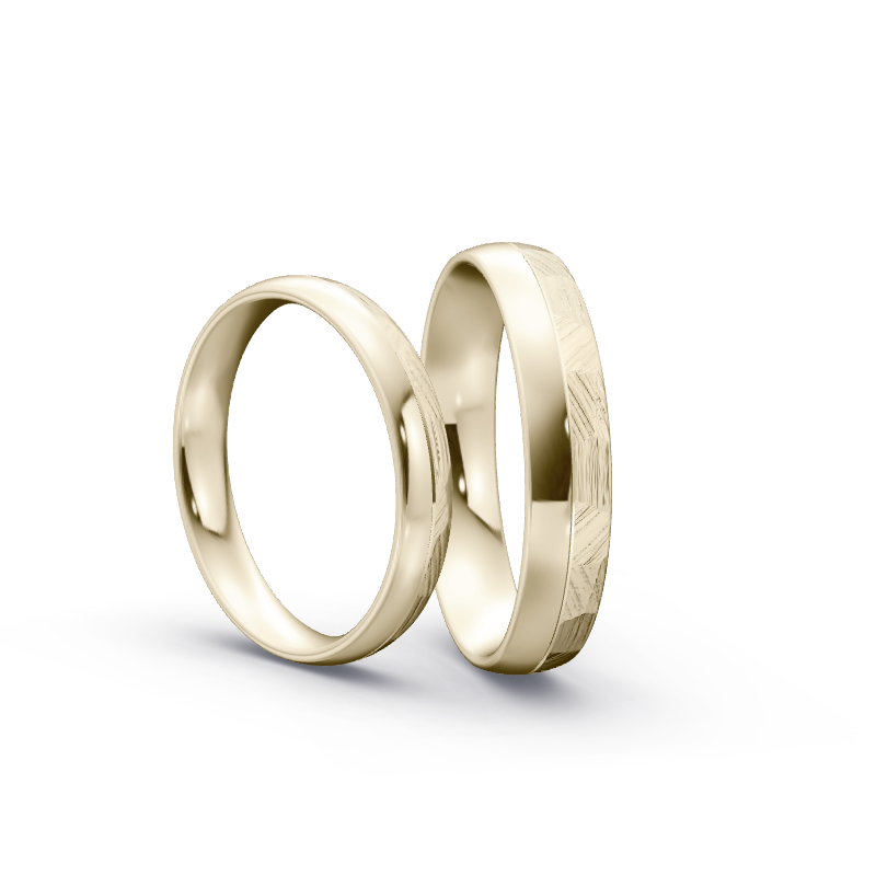 Miniaturbild: Trauringe TL1005 - Chamois (Altweißgold)