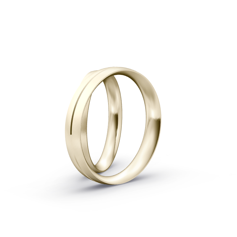 Miniaturbild: Trauringe TL8684 - Chamois (Altweißgold)