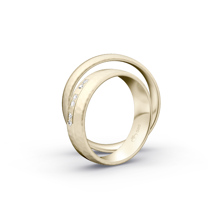 Miniaturbild: Trauringe TL9732 - Chamois (Altweißgold)