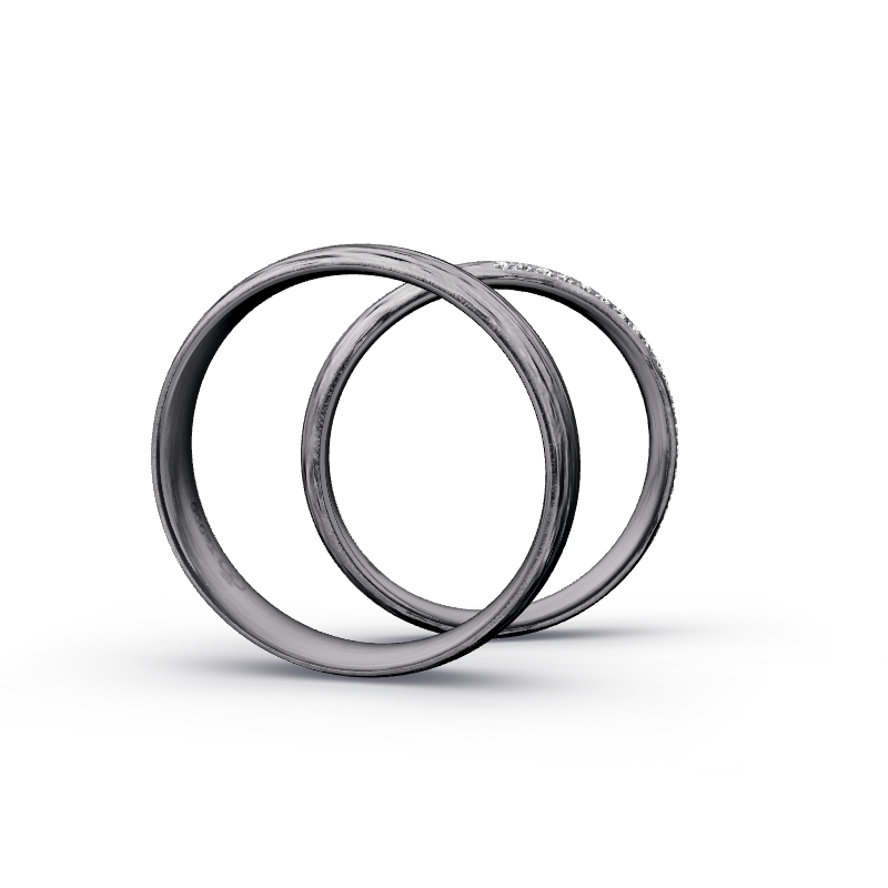 Miniaturbild: Trauringe TL3123 - Tantal (Wasserfall) | 999er Tantal Ring