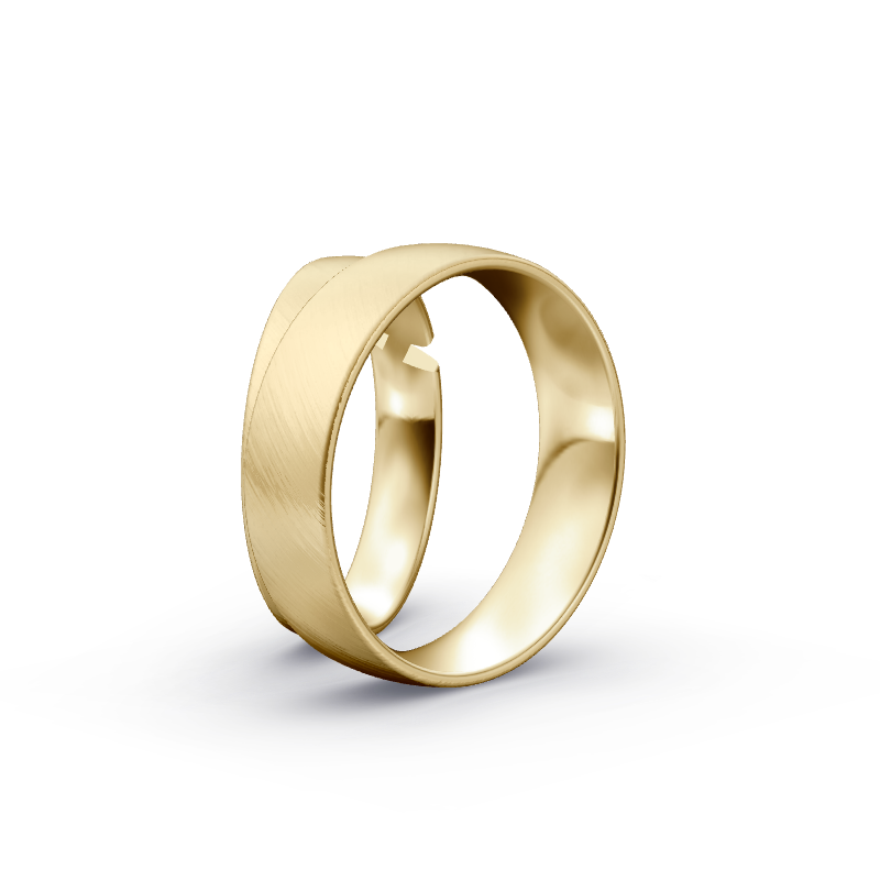 Miniaturbild: Trauringe TL9387 - Gelbgold (Schrägmatt) | Eheringe aus Gold