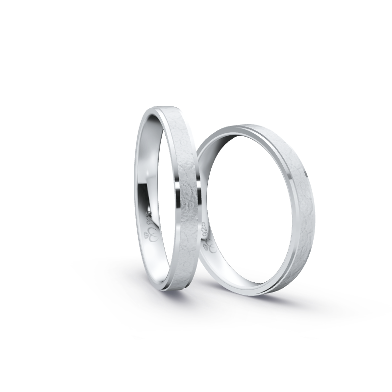 Miniaturbild: Ringpaar TL9979 - Silber