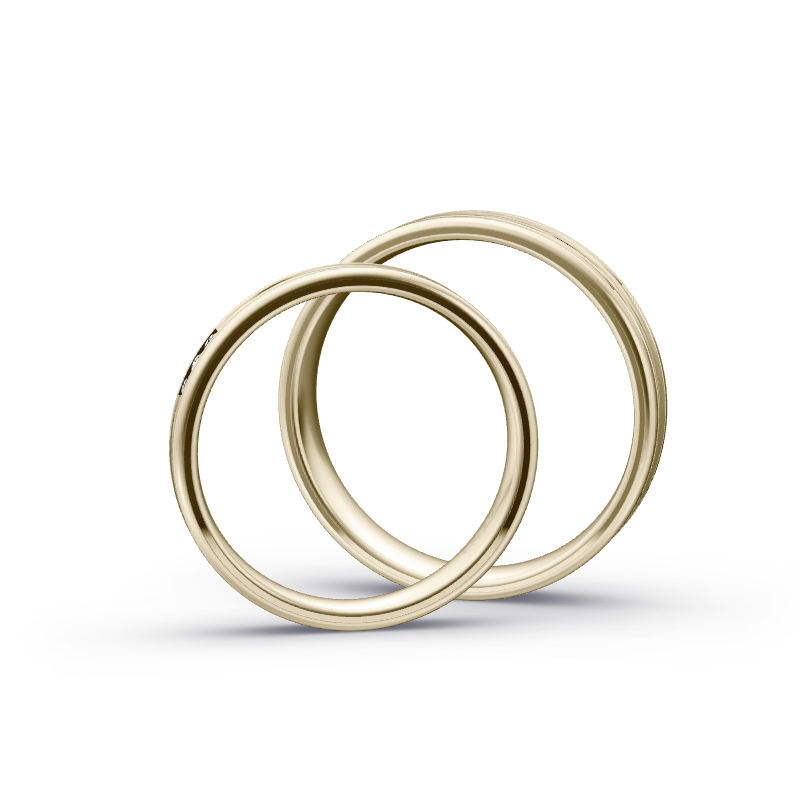 Miniaturbild: Trauringe TL8012 - Chamois (Altweißgold)