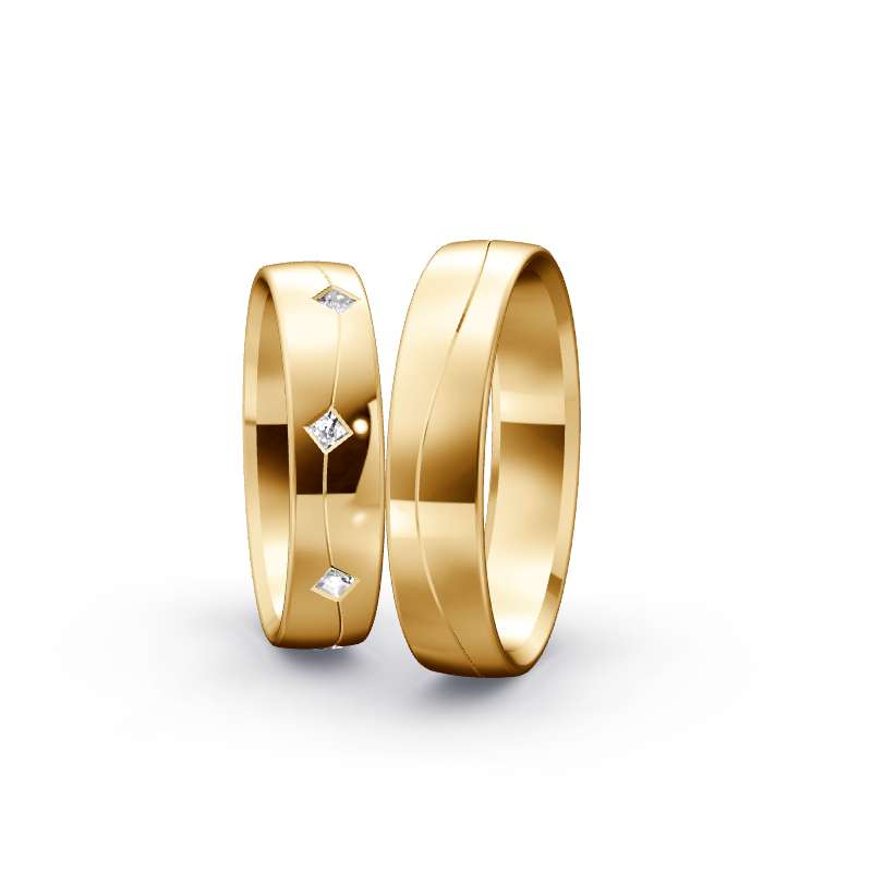 Miniaturbild: Trauringe TL6762 - Sattgelb-Gold