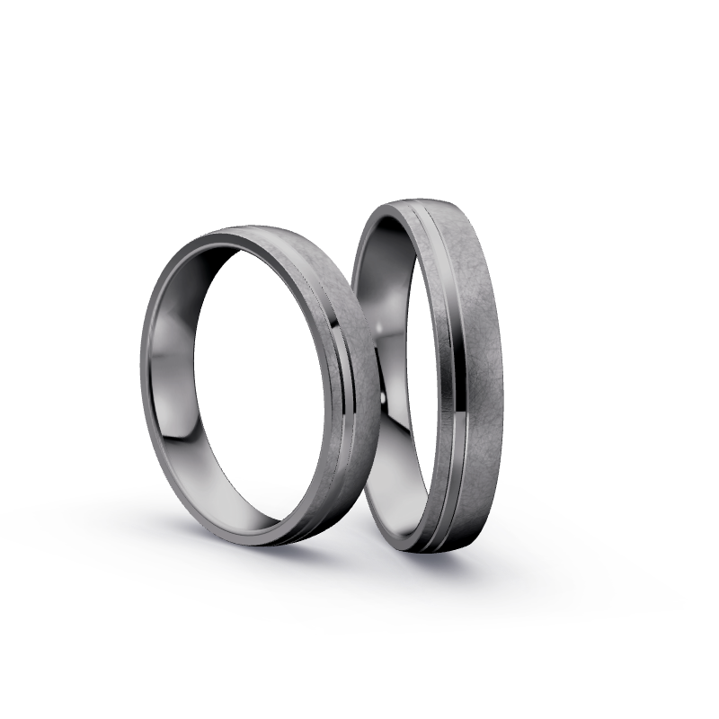 Miniaturbild: Trauringe TL8673 - Tantal (Fliesmatt / Poliert) | 999er Tantal Ring