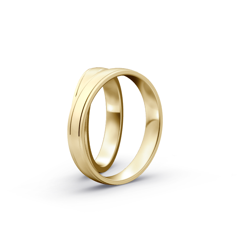 Miniaturbild: Trauringe TL8956 - Gelbgold (Sandmatt fein) | Eheringe aus Gold
