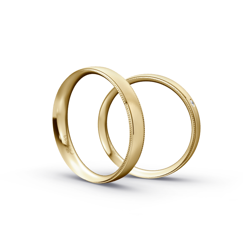 Miniaturbild: Trauringe TL1173 - Gelbgold (Sandmatt fein) | Eheringe aus Gold
