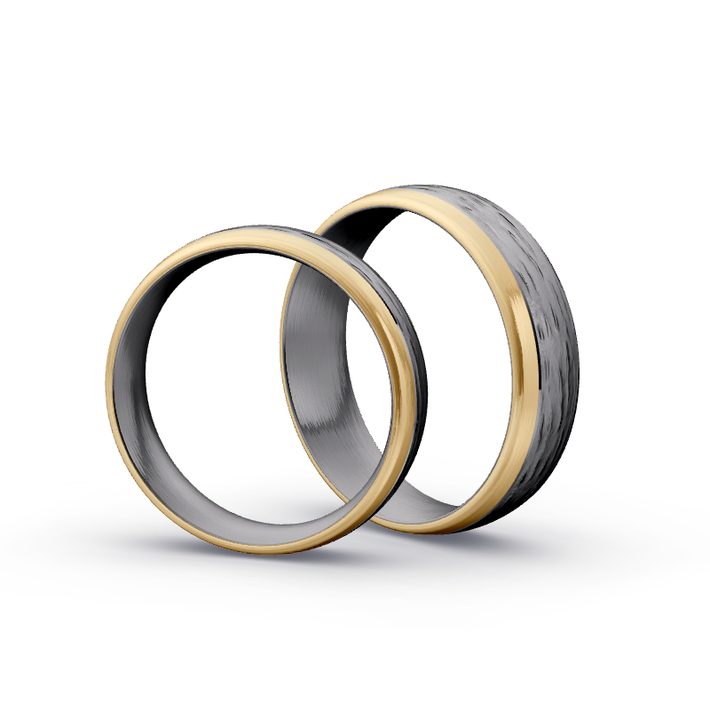 Miniaturbild: Trauringe TL7714 - Tantal/Gelbgold