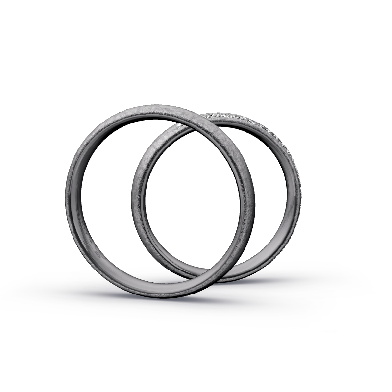 Miniaturbild: Trauringe TL8508 - Tantal (Eismatt) | 999er Tantal Ring