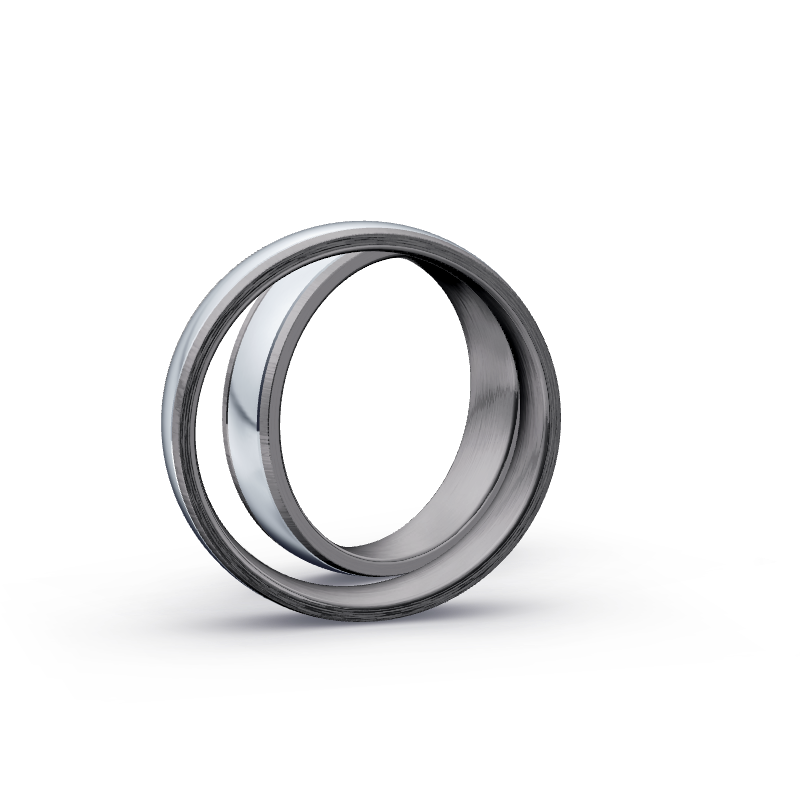 Miniaturbild: Trauringe TL4564 - Tantal/Platin