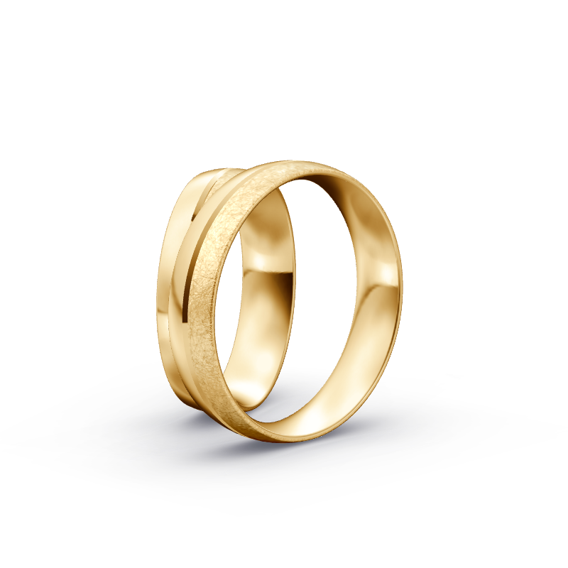 Miniaturbild: Trauringe TL8397 - Sattgelb-Gold