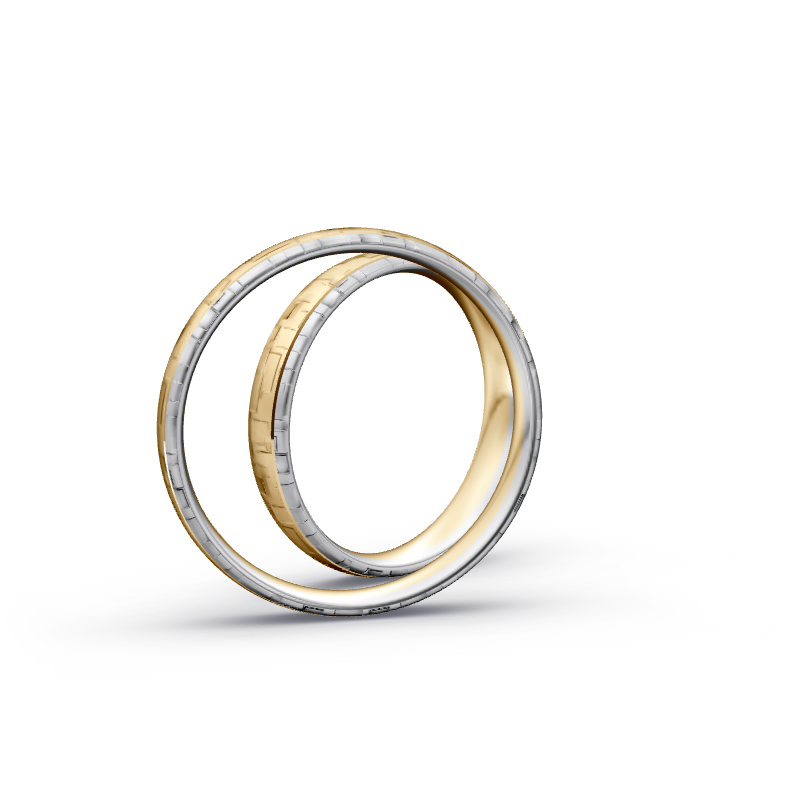Miniaturbild: Trauringe TL6273 - Gelbgold/Weißgold