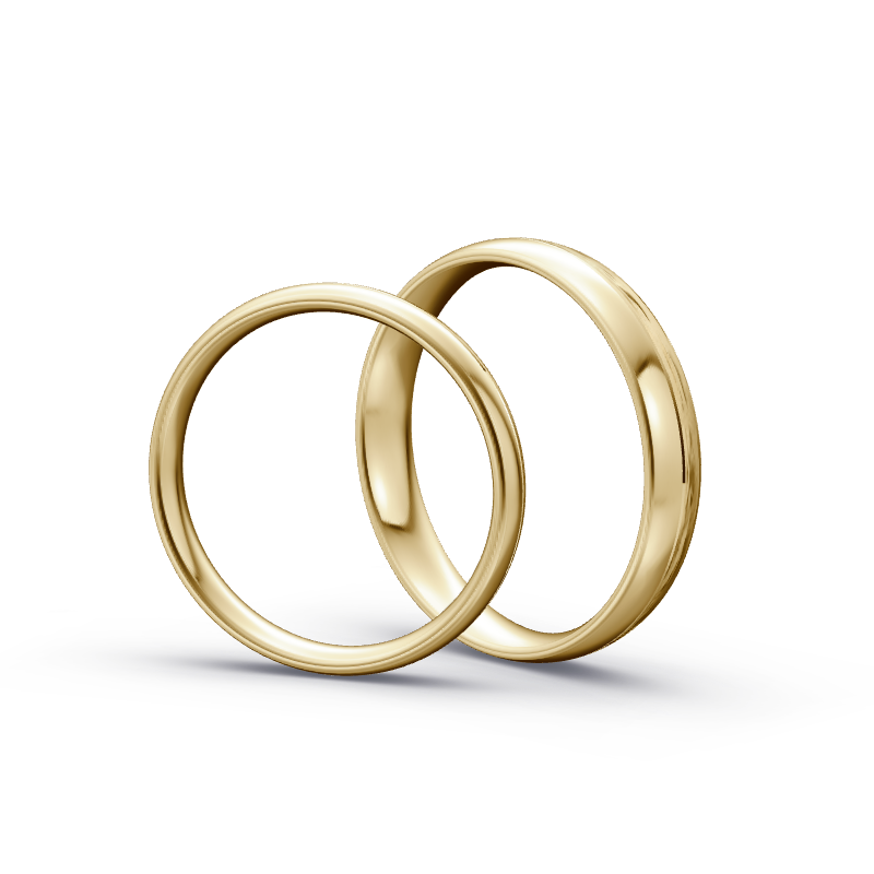 Miniaturbild: Trauringe TL3759 - Gelbgold (Wasserfall / poliert) | Eheringe aus Gold