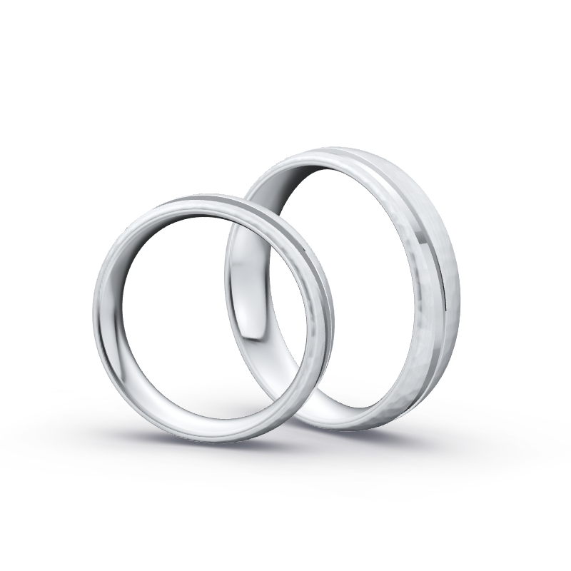 Miniaturbild: Ringpaar TL9268 - Silber