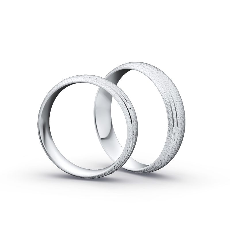 Miniaturbild: Ringpaar TL9643 - Silber