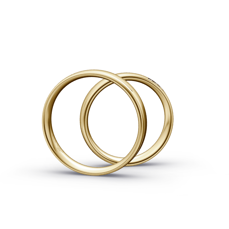 Miniaturbild: Trauringe TL4743 - Gelbgold (Poliert) | Eheringe aus Gold