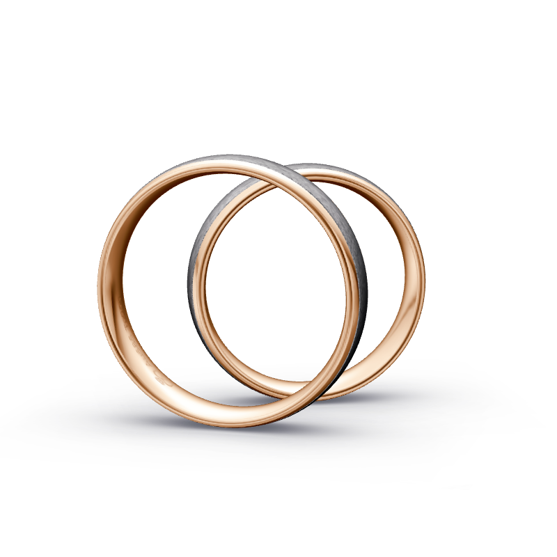 Miniaturbild: Trauringe TL2261 - Tantal/Rotgold