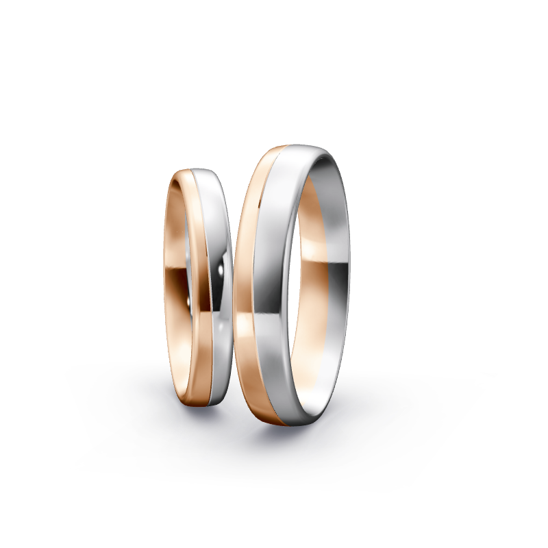 Miniaturbild: Trauringe TL9237 - Rotgold/Weißgold
