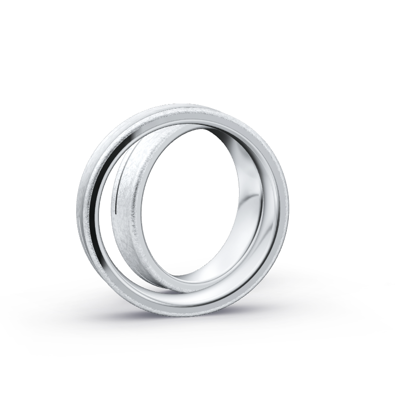 Miniaturbild: Ringpaar TL9031 - Silber