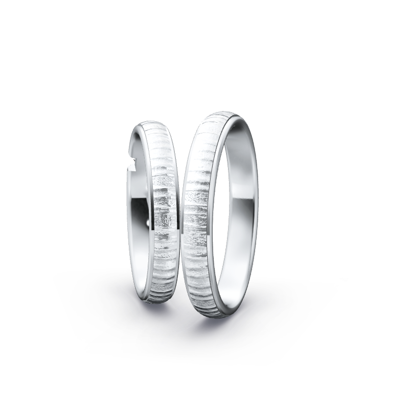 Miniaturbild: Ringpaar TL9655 - Silber