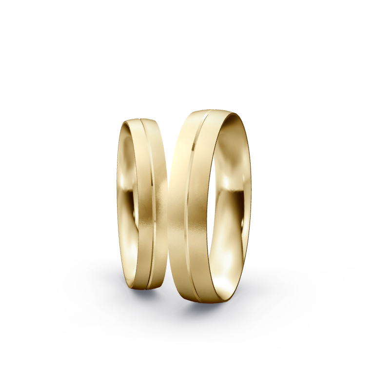 Miniaturbild: Trauringe TL5499 - Gelbgold (Sandmatt fein) | Eheringe aus Gold