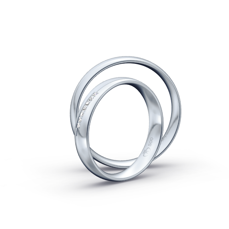 Miniaturbild: Trauringe TL9690 - Palladium