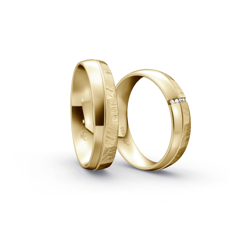 Miniaturbild: Trauringe TL7204 - Gelbgold (Fels, poliert) | Eheringe aus Gold