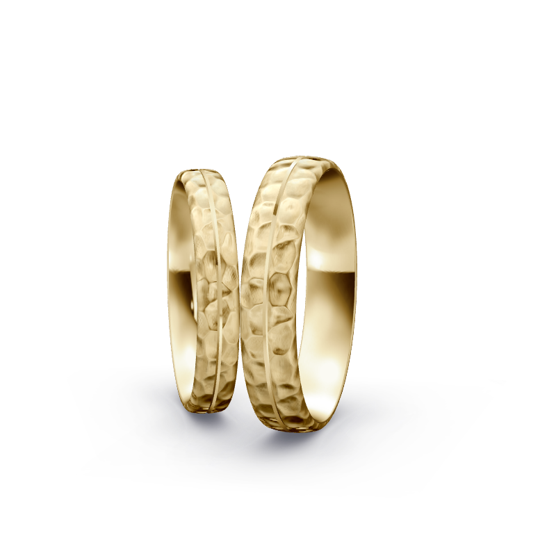 Miniaturbild: Trauringe TL3649 - Gelbgold (Kies) | Eheringe aus Gold