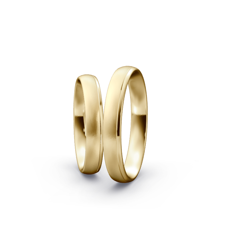 Miniaturbild: Trauringe TL4544 - Gelbgold (Sandmatt fein / poliert) | Eheringe aus Gold