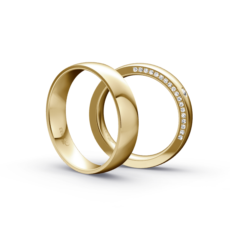 Miniaturbild: Trauringe TL3138 - Gelbgold (Poliert) | Eheringe aus Gold