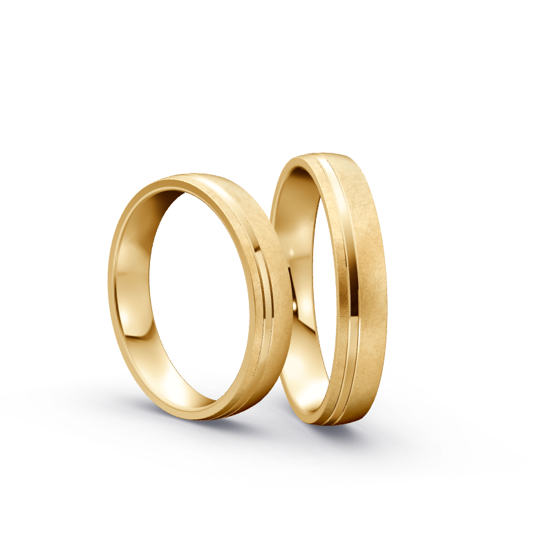 Miniaturbild: Trauringe TL8096 - Sattgelb-Gold