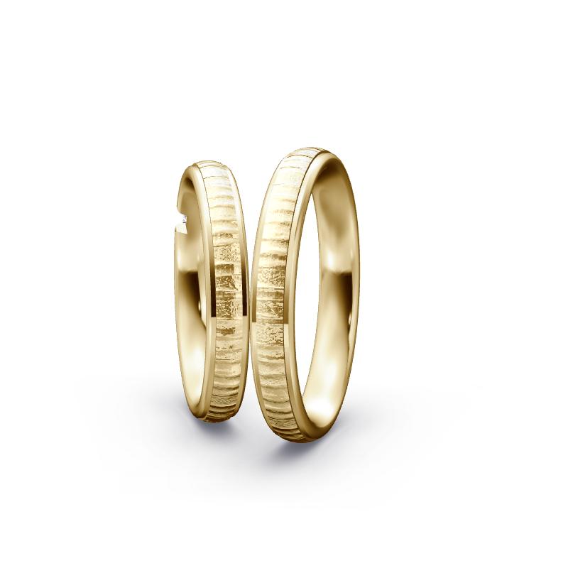 Miniaturbild: Trauringe TL1115 - Gelbgold (Relief) | Eheringe aus Gold