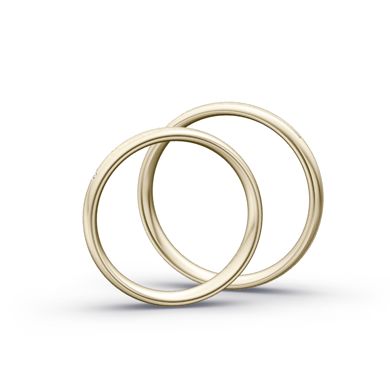 Miniaturbild: Trauringe TL8205 - Chamois (Altweißgold)