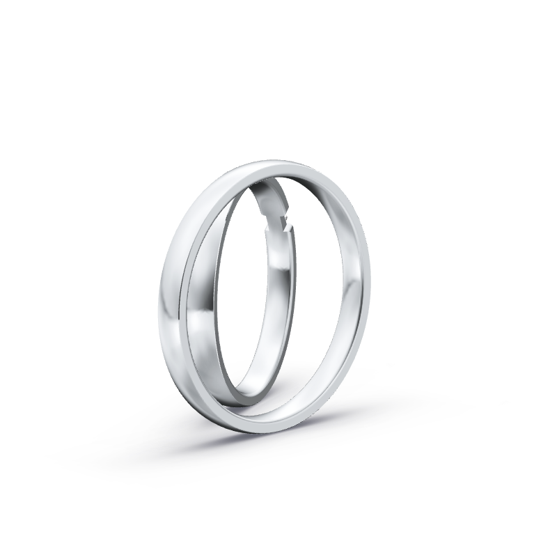 Miniaturbild: Ringpaar TL9116 - Silber