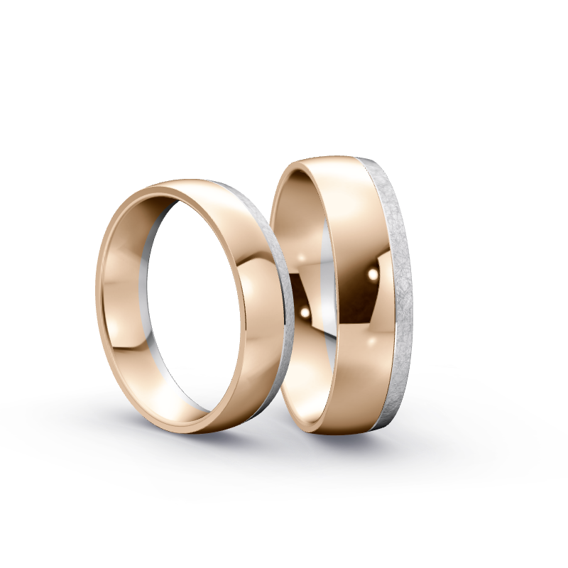 Miniaturbild: Trauringe TL3042 - Roségold/Weißgold