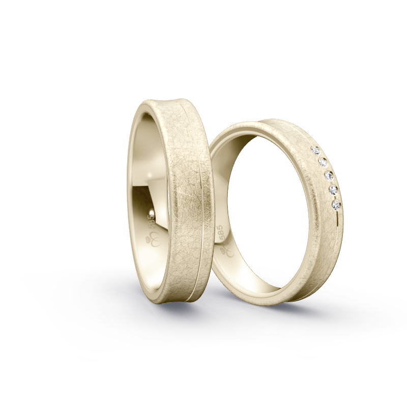 Miniaturbild: Trauringe TL9031 - Chamois (Altweißgold)