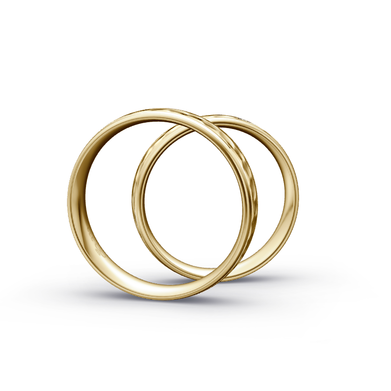 Miniaturbild: Trauringe TL4171 - Gelbgold (Kies / poliert) | Eheringe aus Gold